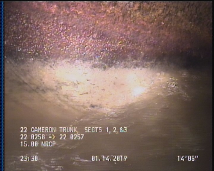 Deposits Attached Grease, 5 %of cross sectional area, from 03 to 09 o'clock, , within 8 inches of joint: YES, Start