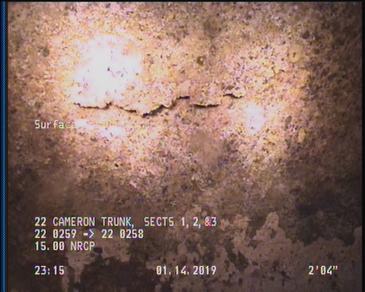 Surface Spalling, from 09 to 03 o'clock, within 8 inches of joint: YES, Start