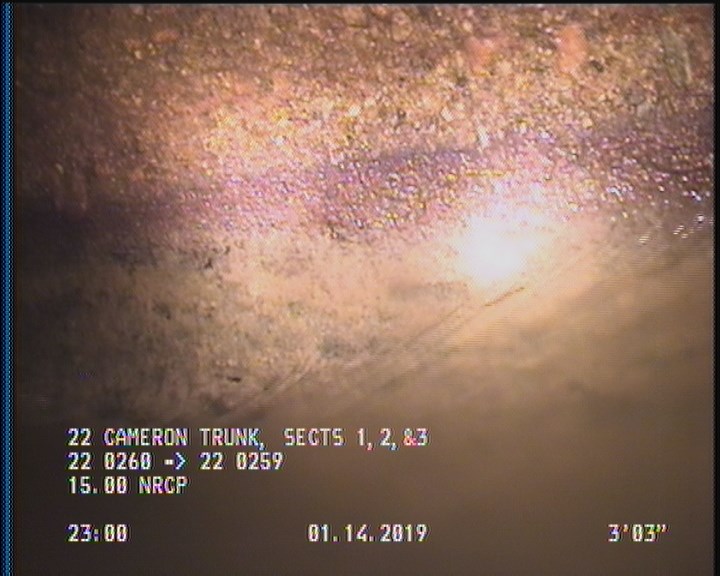 Deposits Attached Grease, 5 %of cross sectional area, from 04 to 08 o'clock, , within 8 inches of joint: YES, Start