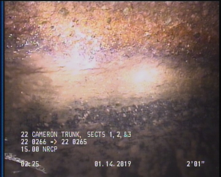 Deposits Attached Grease, 5 %of cross sectional area, from 04 to 08 o'clock, , within 8 inches of joint: YES, Start
