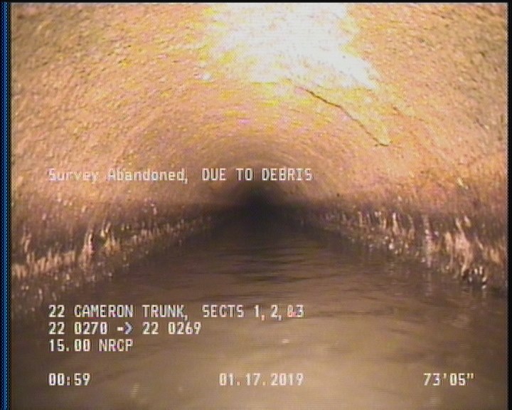 Survey Abandoned - DUE TO DEBRIS