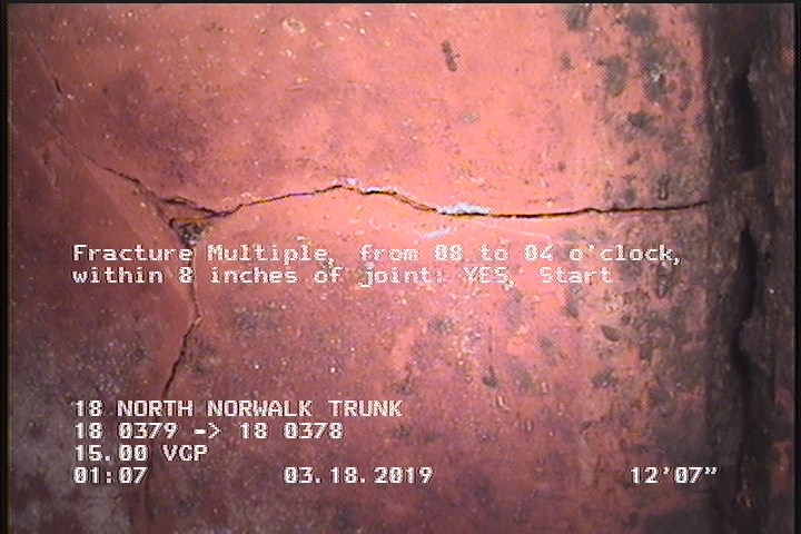 Fracture Multiple, from 08 to 04 o'clock, within 8 inches of joint: YES, Start