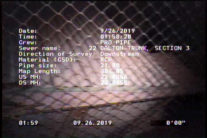 Upstream Manhole, Survey Begins - 22 0856