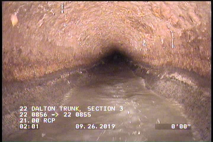 Deposits Attached Grease, 5 %of cross sectional area, from 03 to 09 o'clock, , within 8 inches of joint: YES, Start