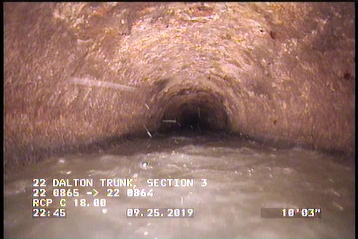 Deposits Attached Grease, 5 %of cross sectional area, from 04 to 08 o'clock, , within 8 inches of joint: YES, Start