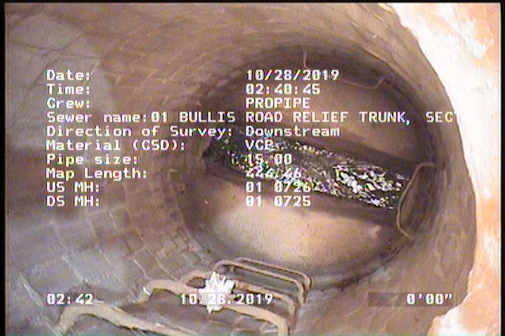Upstream Manhole, Survey Begins - 01 0726
