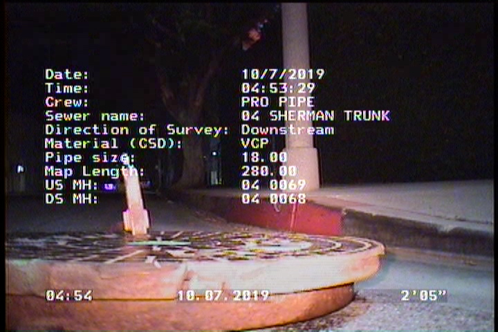Upstream Manhole, Survey Begins - 04 0069