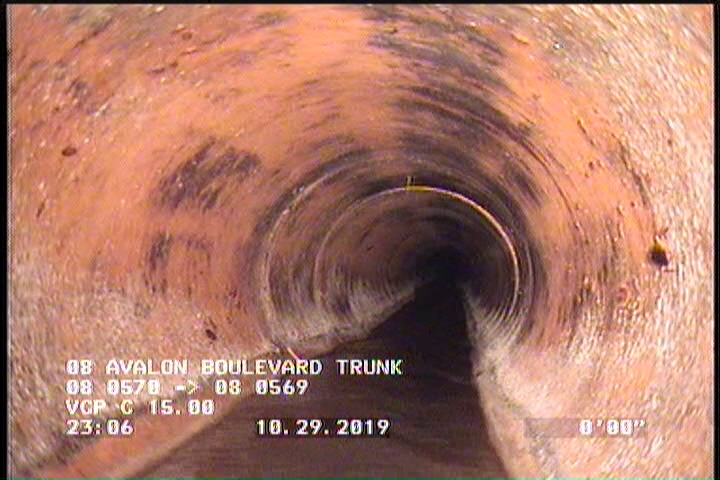 Deposits Attached Grease, 5 %of cross sectional area, from 04 to 08 o'clock, , within 8 inches of joint: YES, Start