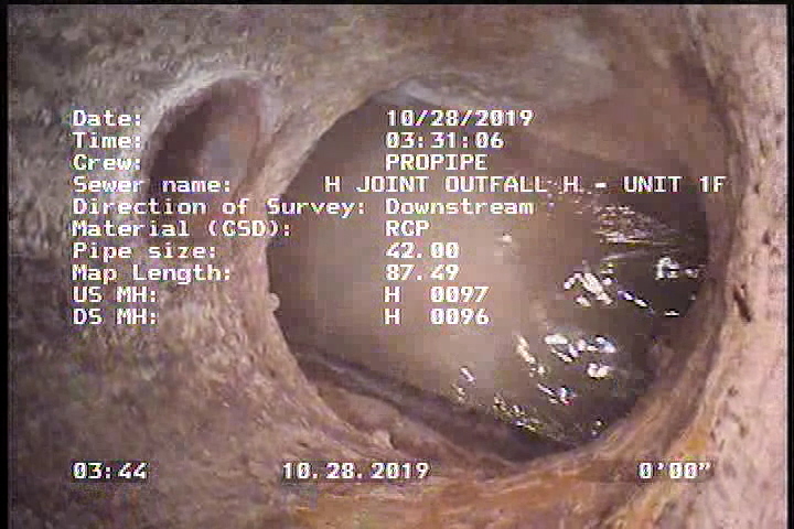 Upstream Manhole, Survey Begins - H 0097