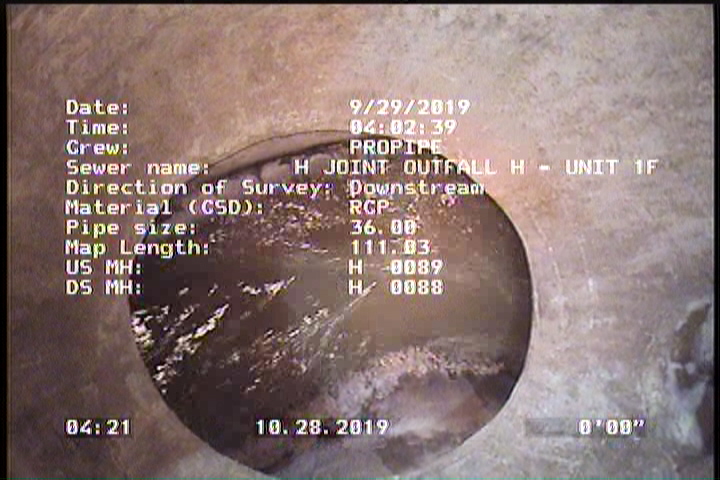 Upstream Manhole, Survey Begins - H 0089