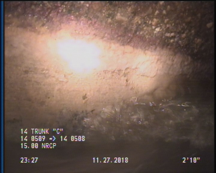 Deposits Attached Grease, 5 %of cross sectional area, from 03 to 09 o'clock, , within 8 inches of joint: YES, Start
