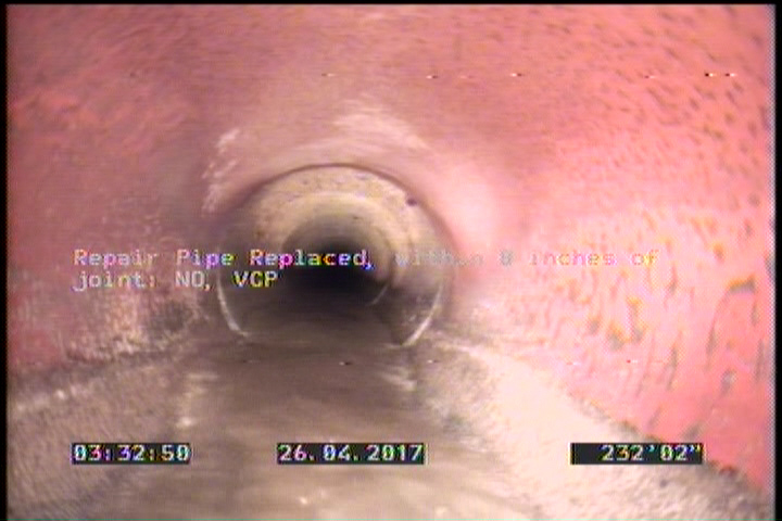 Repair Pipe Replaced, within 8 inches of joint: NO - VCP