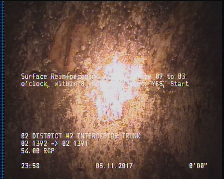 Surface Reinforcement Visible, from 09 to 03 o'clock, within 8 inches of joint: YES, Start
