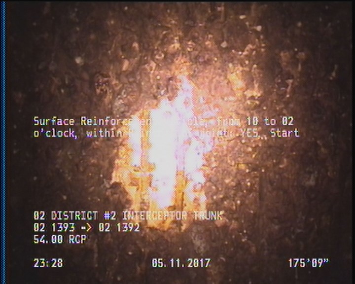 Surface Reinforcement Visible, from 10 to 02 o'clock, within 8 inches of joint: YES, Start