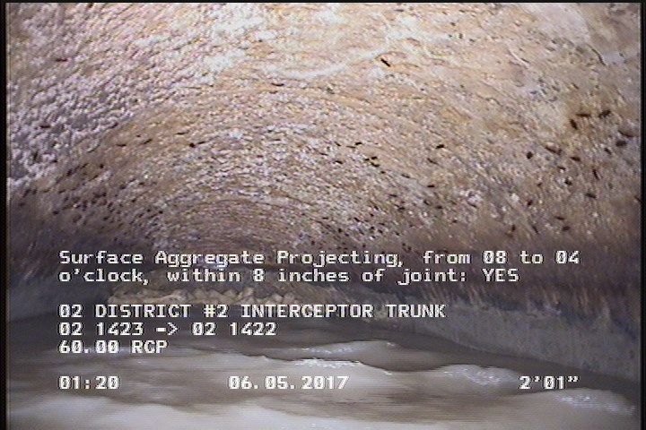 Surface Aggregate Projecting, from 08 to 04 o'clock, within 8 inches of joint: YES