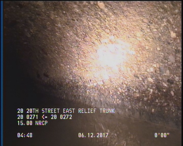 Deposits Attached Grease, 5 %of cross sectional area, from 03 to 09 o'clock, , within 8 inches of joint: YES, Start
