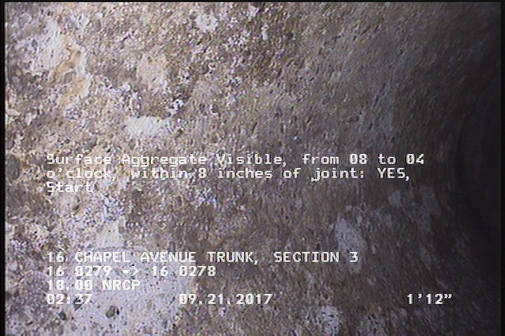 Surface Aggregate Visible, from 08 to 04 o'clock, within 8 inches of joint: YES, Start