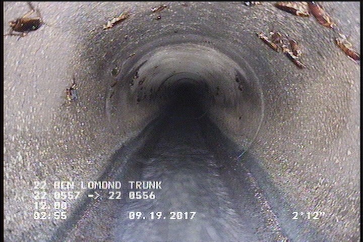 Deposits Attached Grease, 5 %of cross sectional area, from 04 to 08 o'clock, , within 8 inches of joint: YES, Start