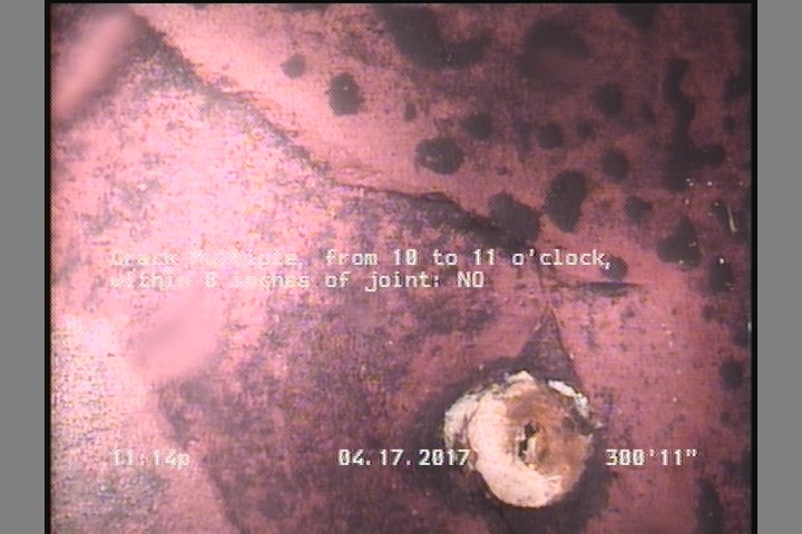 Crack Multiple, from 10 to 11 o'clock, within 8 inches of joint: NO