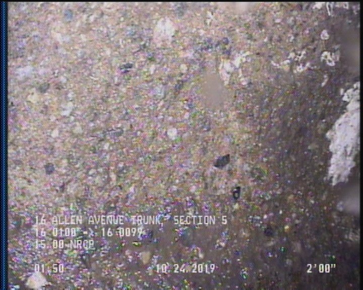 Surface Aggregate Projecting, from 08 to 04 o'clock, within 8 inches of joint: YES, Start