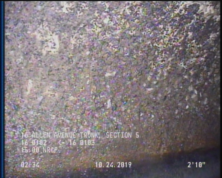 Surface Aggregate Projecting, from 08 to 04 o'clock, within 8 inches of joint: YES, Start