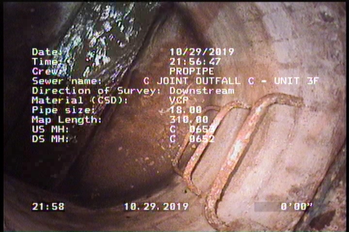 Upstream Manhole, Survey Begins - C 0653