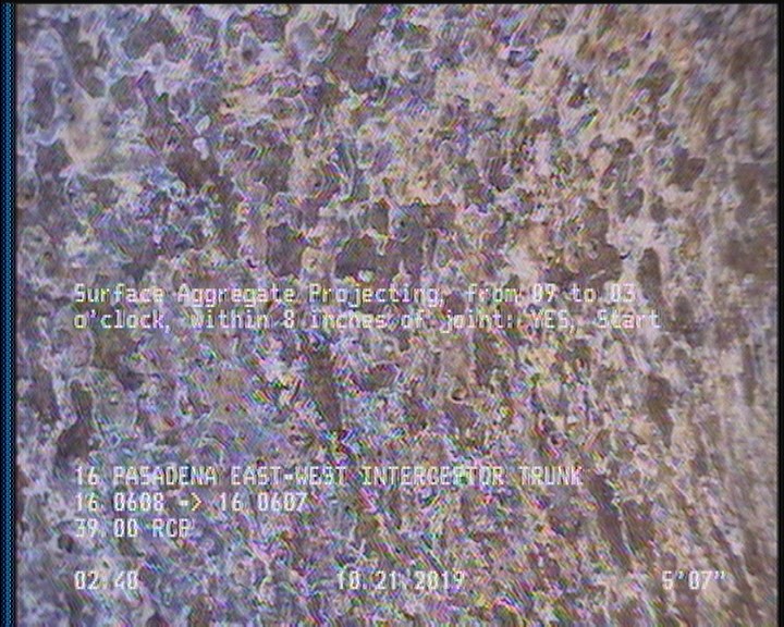 Surface Aggregate Projecting, from 09 to 03 o'clock, within 8 inches of joint: YES, Start