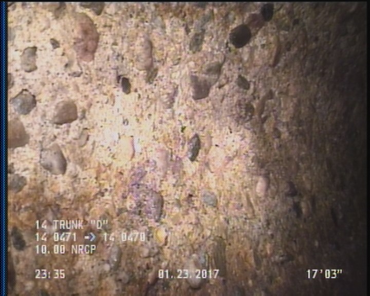 Surface Aggregate Projecting, from 08 to 04 o'clock, within 8 inches of joint: YES, Start - 2