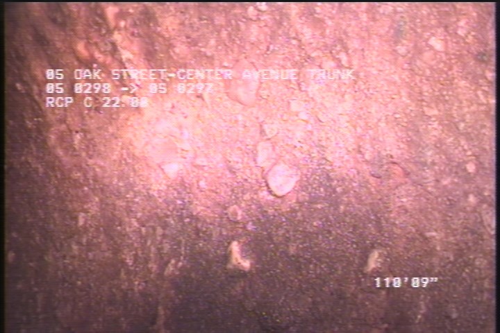 Surface Aggregate Projecting, from 10 to 02 o'clock, within 8 inches of joint: NO - SEVERE AGG SPORATIC