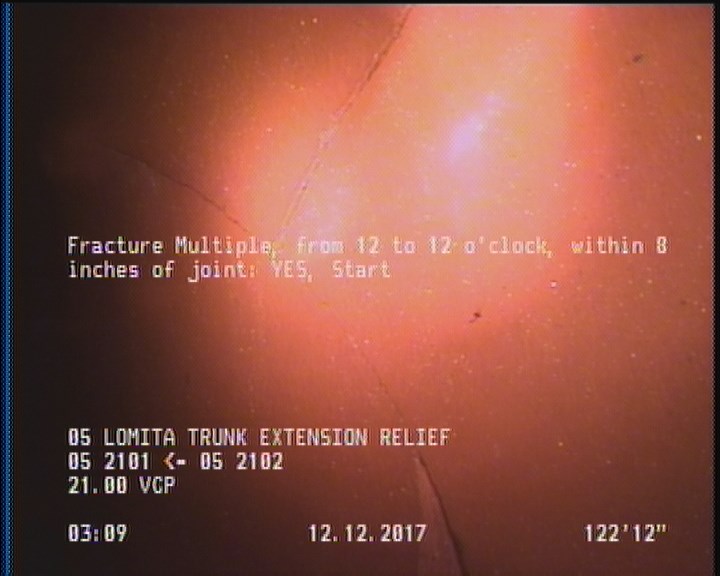 Fracture Multiple, from 12 to 12 o'clock, within 8 inches of joint: YES, Start
