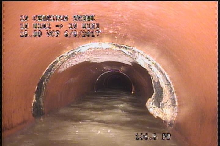 Deposits Settled Compacted, 10 %of cross sectional area, from 08 to 04 o'clock, , within 8 inches of joint: YES