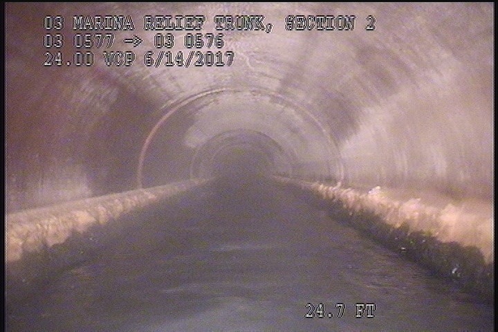Deposits Attached Grease, 10 %of cross sectional area, from 03 to 09 o'clock, , within 8 inches of joint: YES, Start
