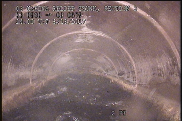 Deposits Attached Grease, 10 %of cross sectional area, from 03 to 09 o'clock, , within 8 inches of joint: YES