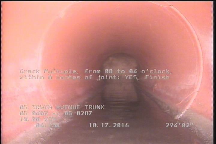 Crack Multiple, from 08 to 04 o'clock, within 8 inches of joint: YES, Finish