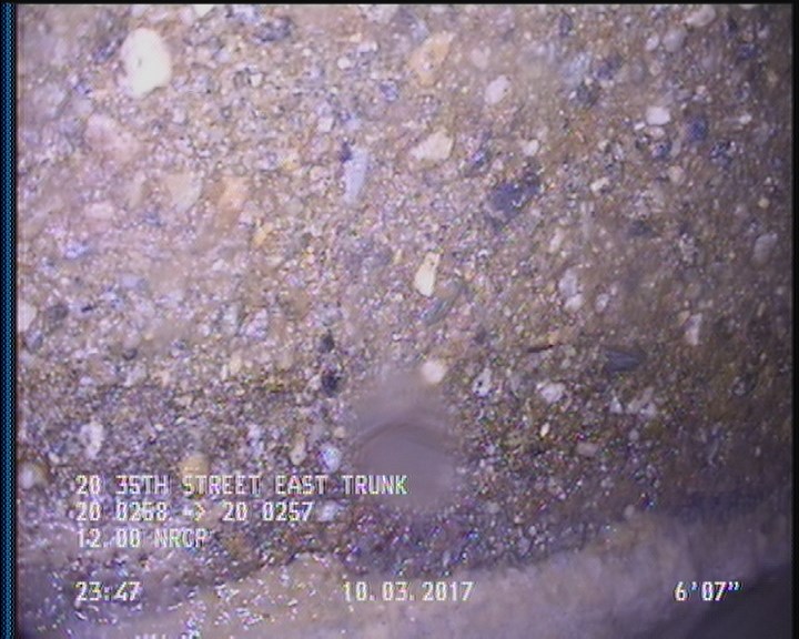 Surface Aggregate Projecting, from 09 to 03 o'clock, within 8 inches of joint: YES, Start