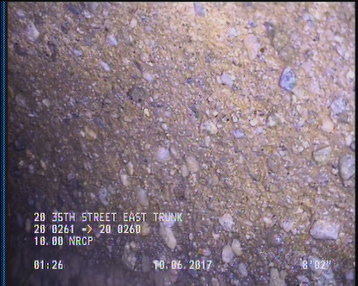 Surface Aggregate Projecting, from 09 to 03 o'clock, within 8 inches of joint: YES, Start