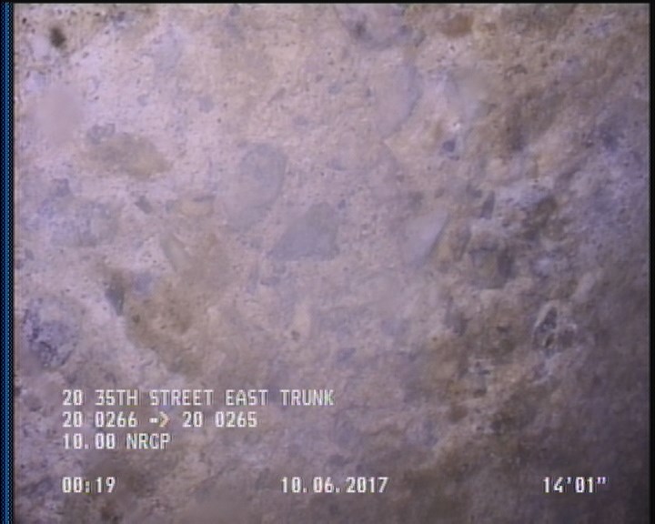 Surface Aggregate Projecting, from 09 to 03 o'clock, within 8 inches of joint: YES, Start
