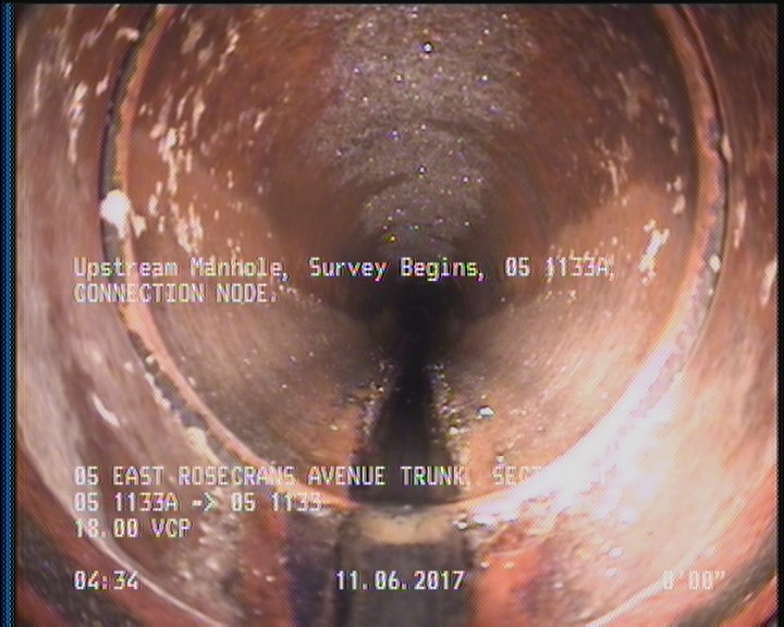 Upstream Manhole, Survey Begins - 05 1133A, CONNECTION NODE.