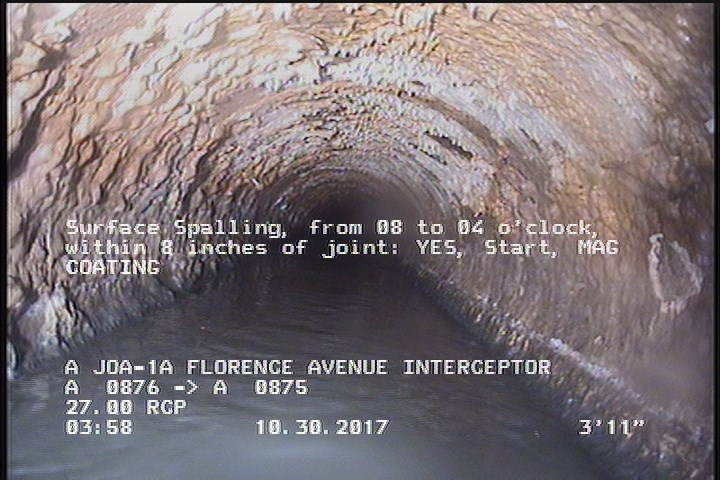 Surface Spalling, from 08 to 04 o'clock, within 8 inches of joint: YES, Start - MAG COATING