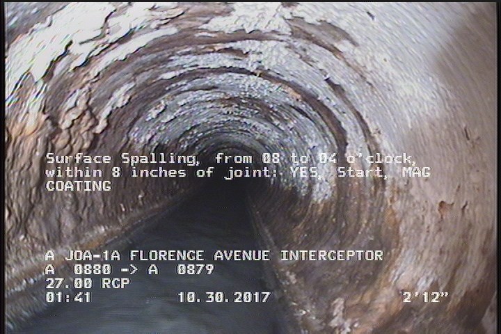 Surface Spalling, from 08 to 04 o'clock, within 8 inches of joint: YES, Start - MAG COATING