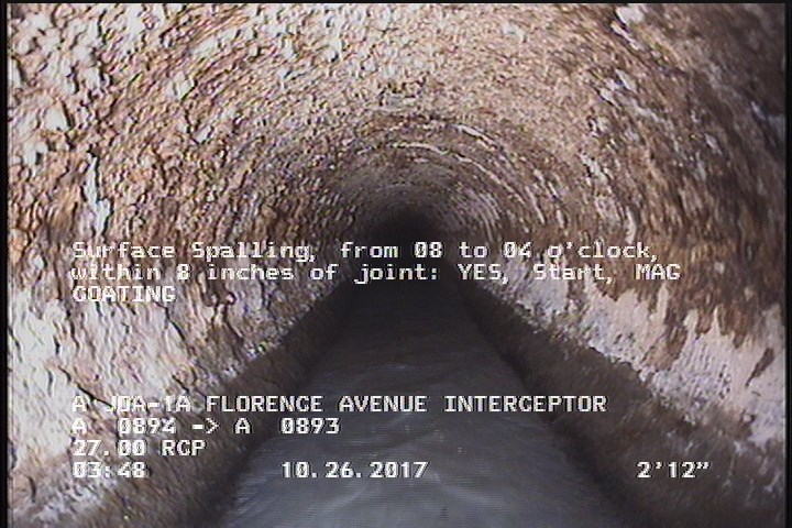 Surface Spalling, from 08 to 04 o'clock, within 8 inches of joint: YES, Start - MAG COATING