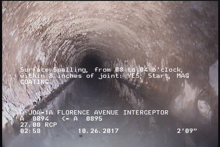 Surface Spalling, from 08 to 04 o'clock, within 8 inches of joint: YES, Start - MAG COATING