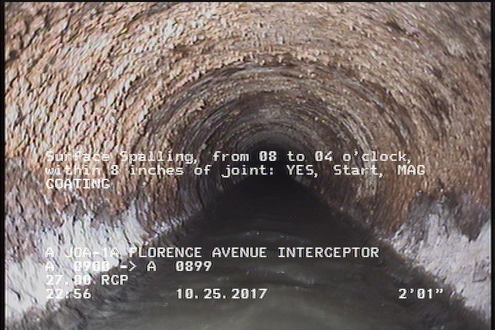 Surface Spalling, from 08 to 04 o'clock, within 8 inches of joint: YES, Start - MAG COATING