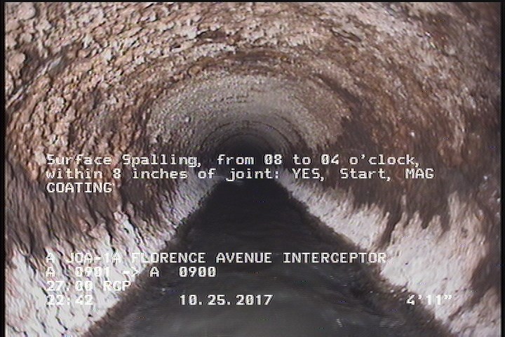 Surface Spalling, from 08 to 04 o'clock, within 8 inches of joint: YES, Start - MAG COATING