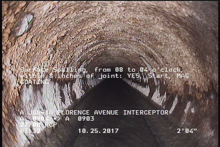 Surface Spalling, from 08 to 04 o'clock, within 8 inches of joint: YES, Start - MAG COATING