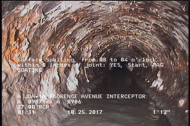 Surface Spalling, from 08 to 04 o'clock, within 8 inches of joint: YES, Start - MAG COATING