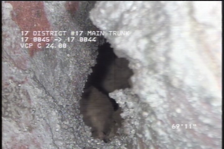 General Observation - POSSIBLE VOID BEHIND PIPE IN LINE 3:00