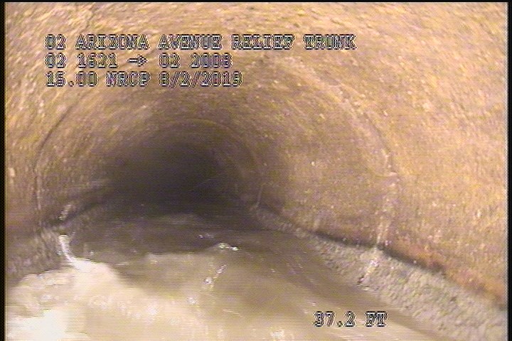 Deposits Attached Grease, 5 %of cross sectional area, from 04 to 08 o'clock, , within 8 inches of joint: YES, Start