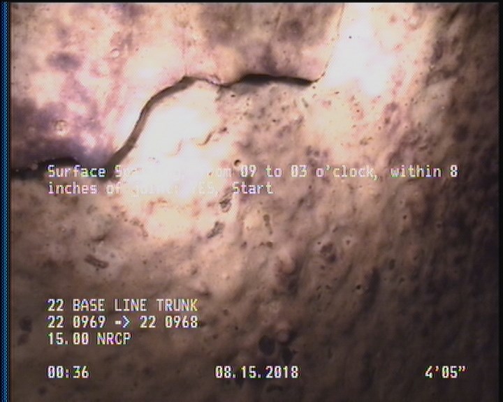 Surface Spalling, from 09 to 03 o'clock, within 8 inches of joint: YES, Start