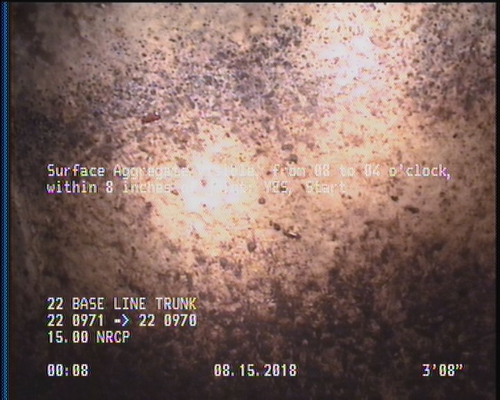 Surface Aggregate Visible, from 08 to 04 o'clock, within 8 inches of joint: YES, Start
